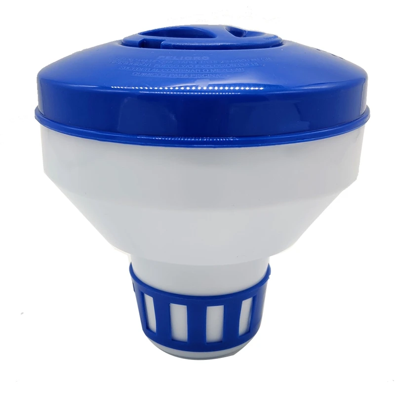 

1 PCS Deluxe Pool Chlorine Floater Dispenser Inground & Above Ground Swimming Pools Blue&White