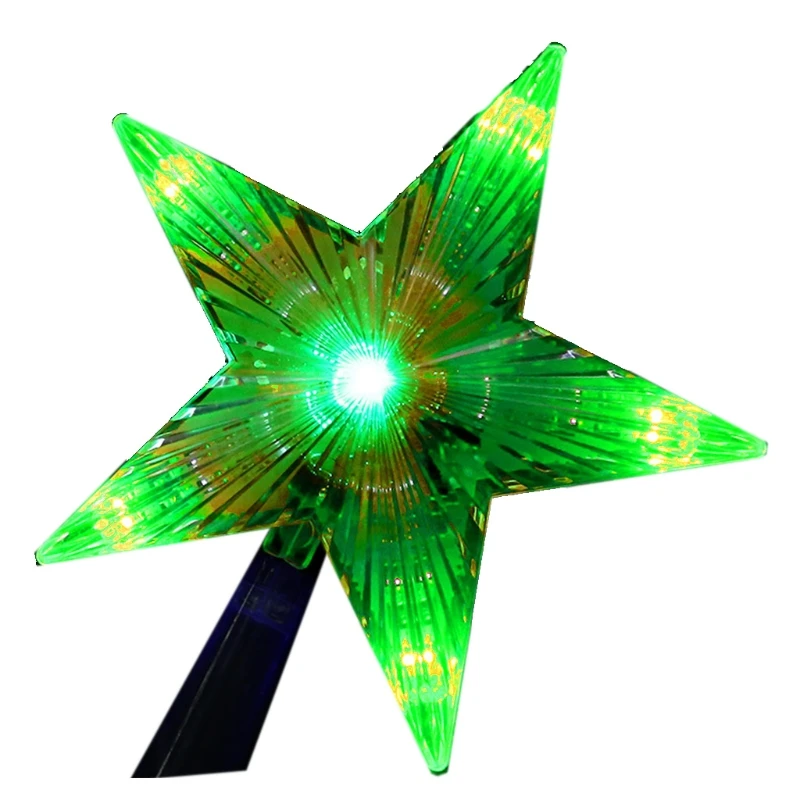 

YYSD Twinkle Fairy Christmas Tree Topper Lights for Wedding Party 8.7 Inch Star Shape Outdoor Indoor Xmas Tree Decors