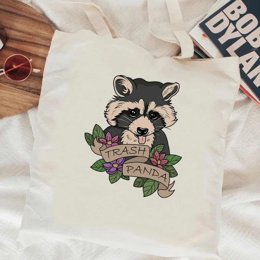 Сумка для покупок с изображением енота сумка bolsa bolso sacola bolsas ecologicas cabas