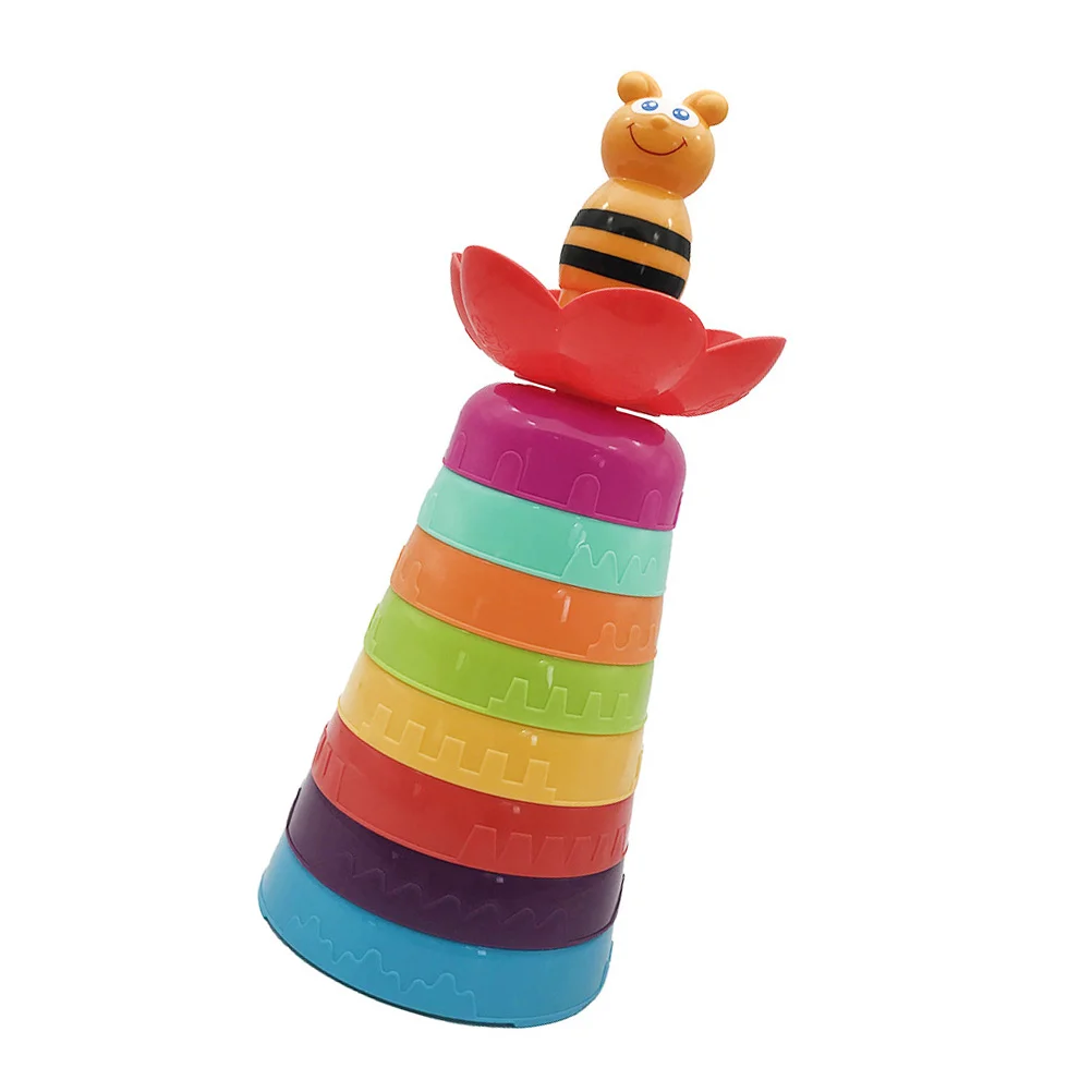 

10Pcs Stackable Block Roll Cups Kids Blocks Kids Early Educational