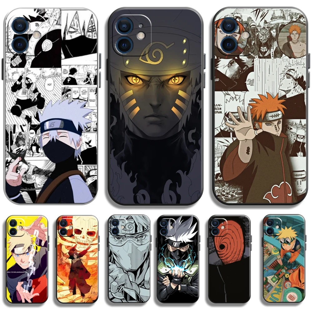 

Naruto Japanese Anime Phone Cases For iPhone 11 12 Pro MAX 6S 7 8 Plus XS MAX 12 13 Mini X XR SE 2020 Coque Carcasa Back Cover