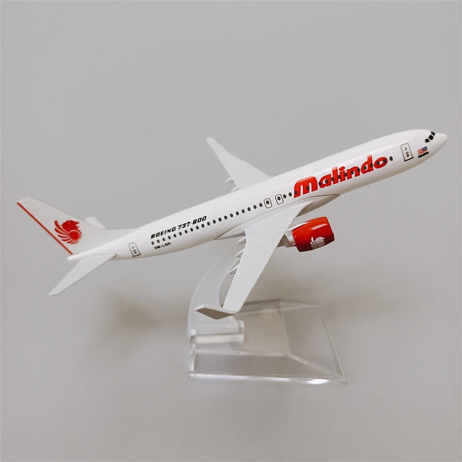 

Модель самолета авиакомпании B737 из металлического сплава, 16 см