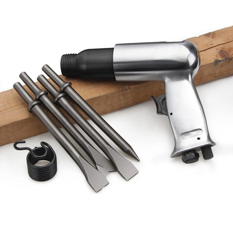 

1/4" 150mm Industrial Air Hammer Powerful Handle Straight Type Air Chisel Pneumatic Hammer Shovel Tool Pneumatic Tool