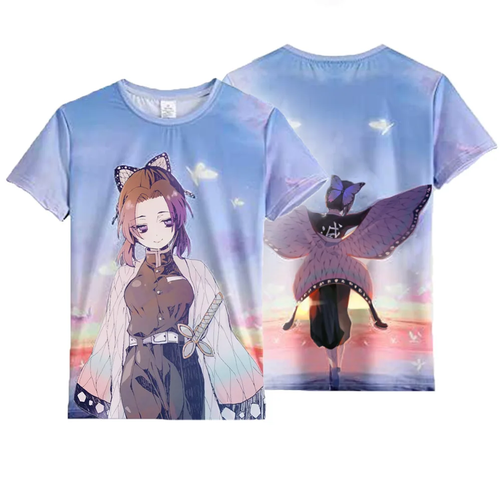 

2022 Anime Demon Slayer T Shirt Men Women Kamado Nezuko 3d Print Loose Oversized Kawaii Shirt