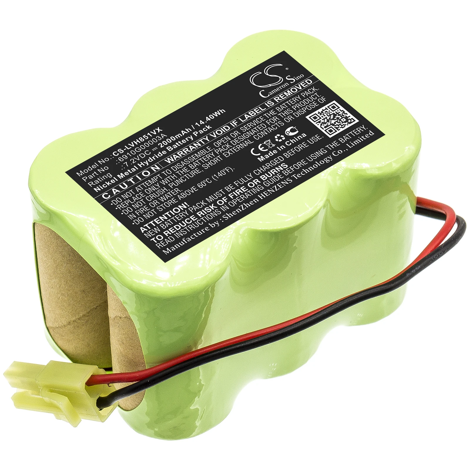 

CS 2000mAh / 14.40Wh battery for LG VH851C, V-H851CP, VH852CP 6910G00003A