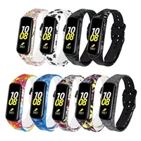 print watch band for samsung galaxy fit 2 sm r220 strap silicone replacement wristband for galaxy fit 2 bracelet accessories