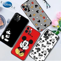 cartoon mickey mouse case for iphone 13 12 mini 11 pro 7 8 6 6s plus xr x xs max se 2022 silicone capa soft phone cover