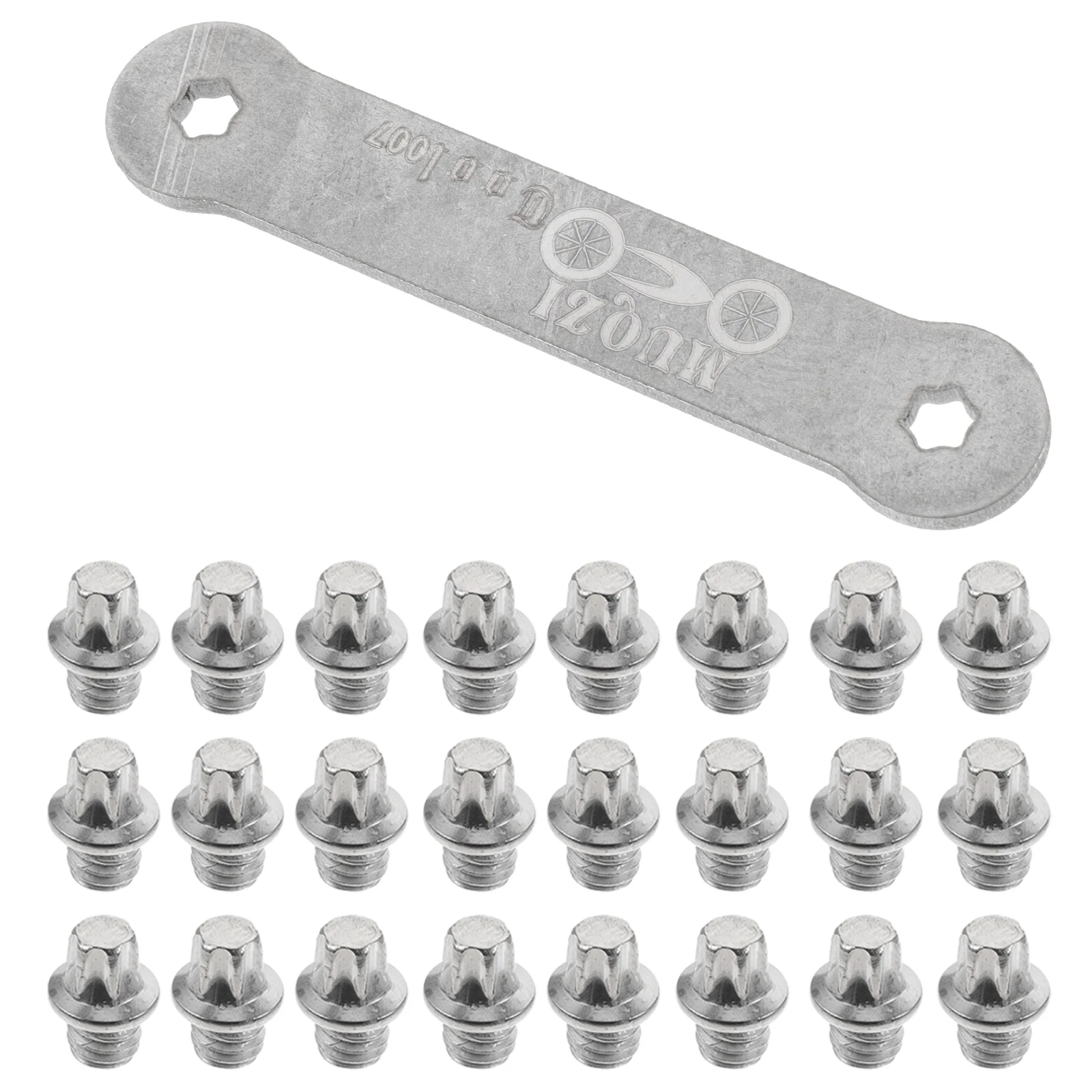 

51Pcs Practical Bicycles Pedal Bolts Anti Skid Nails Bike Accessories (Silver)