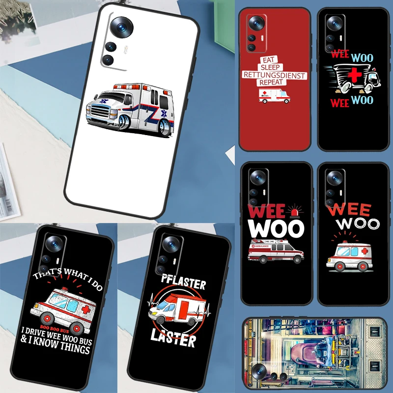 Скорая помощь EMS EMT парамедик для Xiaomi 12T 11T 13 Pro 12 Lite 12X чехол для POCO F5 X3 X4 X5 Pro F3 F4 GT M5 C40 Coque