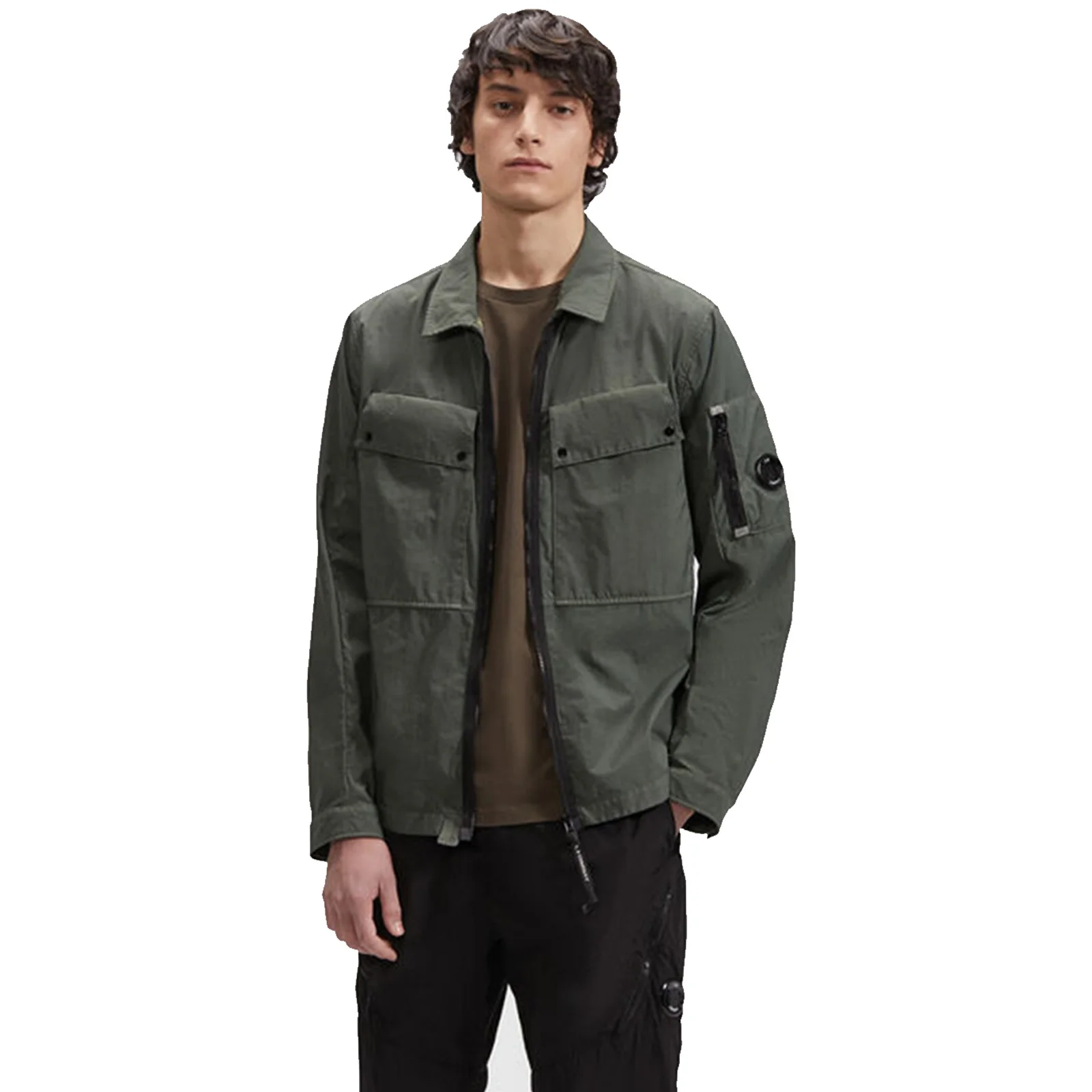 

Spring and autumn Multi Pocket lens decorative high quality 100% cotton men's casual zipper jacket 2023