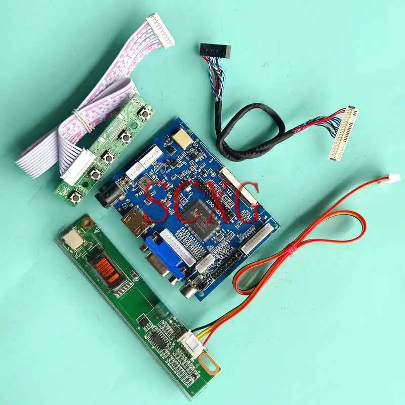 

LED LCD Display Matrix Controller Board Fit LTN133AT01 LTN133W1 13.3" DIY Kit HDMI-Compatible AV VGA 1280*800 1CCFL 30 Pin LVDS