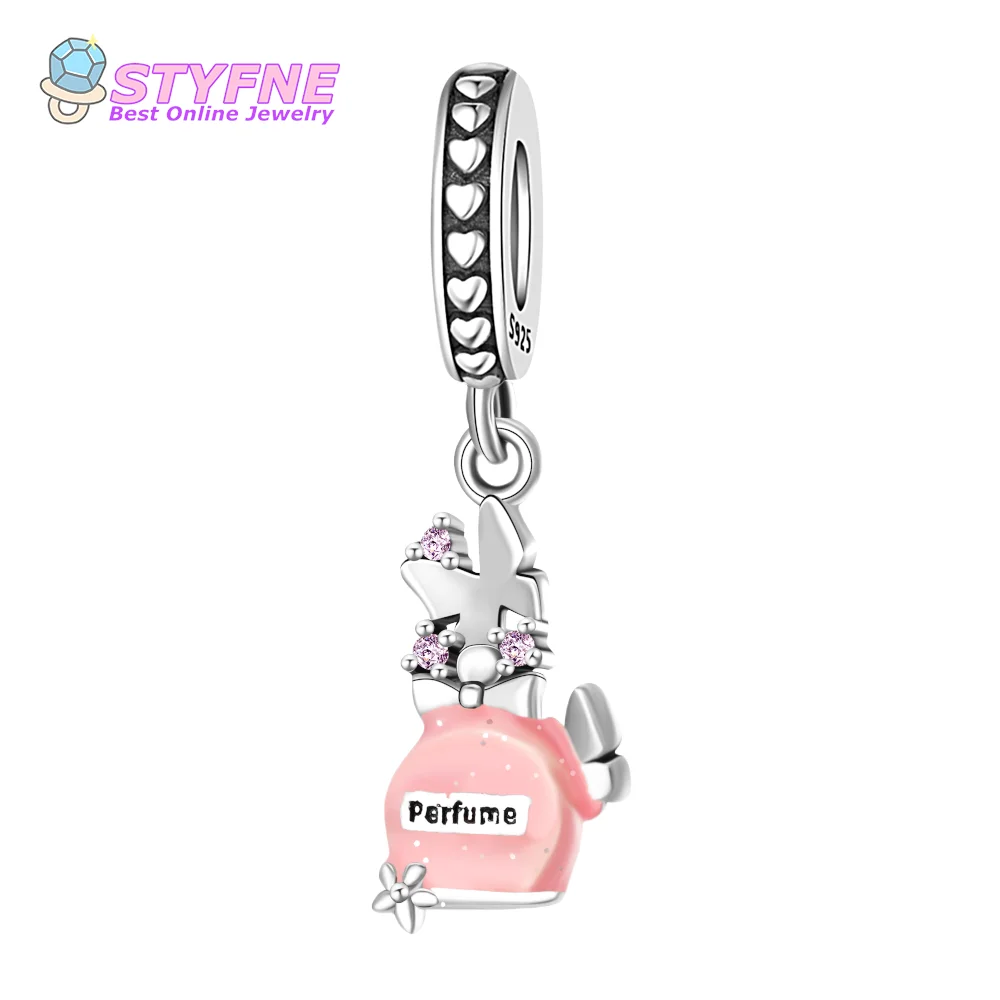 Стерлингового Серебра 925 парфюмерная подвеска-бабочка бусины подвески подходят