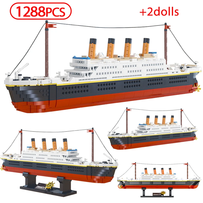 

1288 шт., Детский конструктор «Титаник»