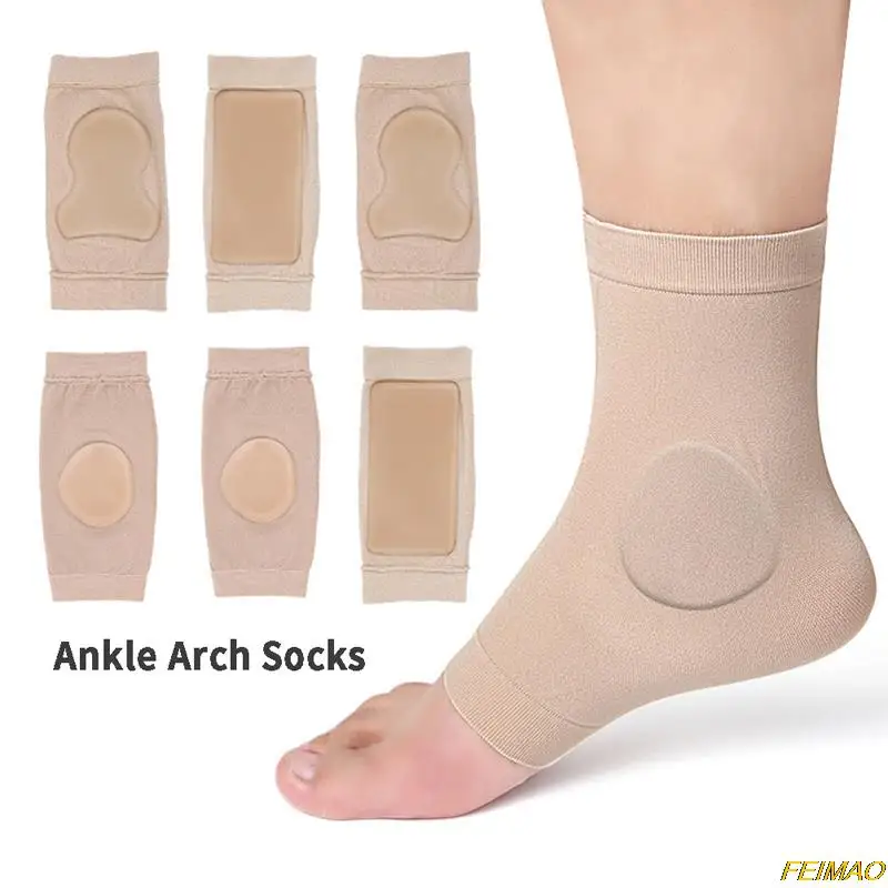 

1 Pair Ankle Support Sock Foot Anti Fatigue Compression Sleeve Relieve Pain Swelling Arch Heel Socks Yoga Sport Protect Socks