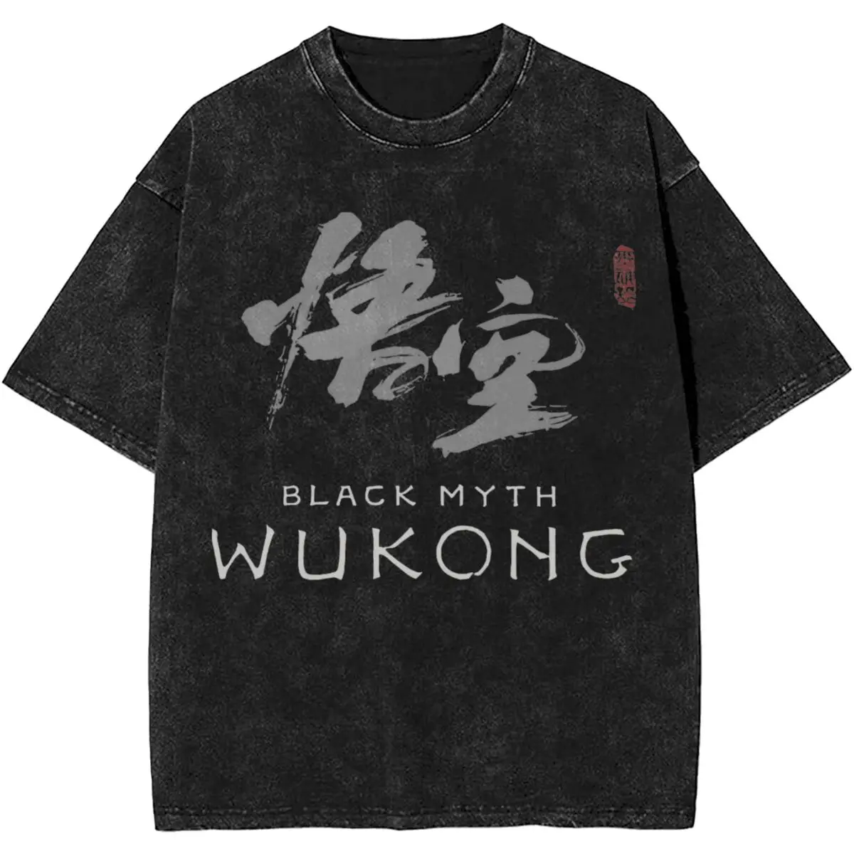 Черная игровая футболка Myth Wukong уличная одежда для мужчин и женщин 2024 новая