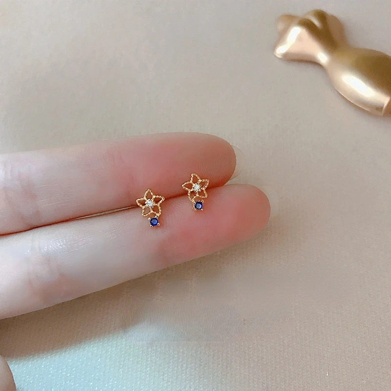 

Mini Trendy Egg Flower Stud Earrings Fashion Female Beautiful Jewelry Simple Sweet Girl Women's Accessories