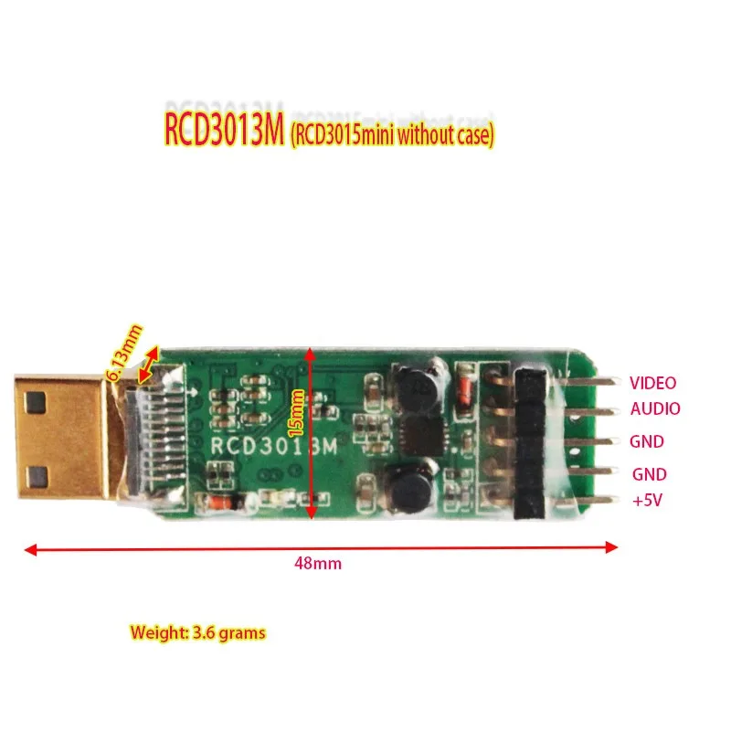 Фото Модуль-конвертер HDMI в AV RCD3013M для аэрофотосъемки с дрона RC, плата преобразования видеосигнала FPV, запасной аксессуар. №1