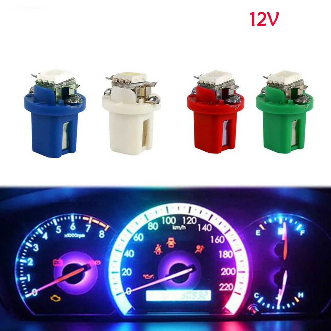 

Светодиодсветодиодный лампа для приборной панели T5 B8.5D, 1 шт.