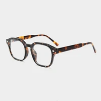 72044 japanese and korean literature and art thick frame myopia glasses frame men and women plate feet retro flat frame