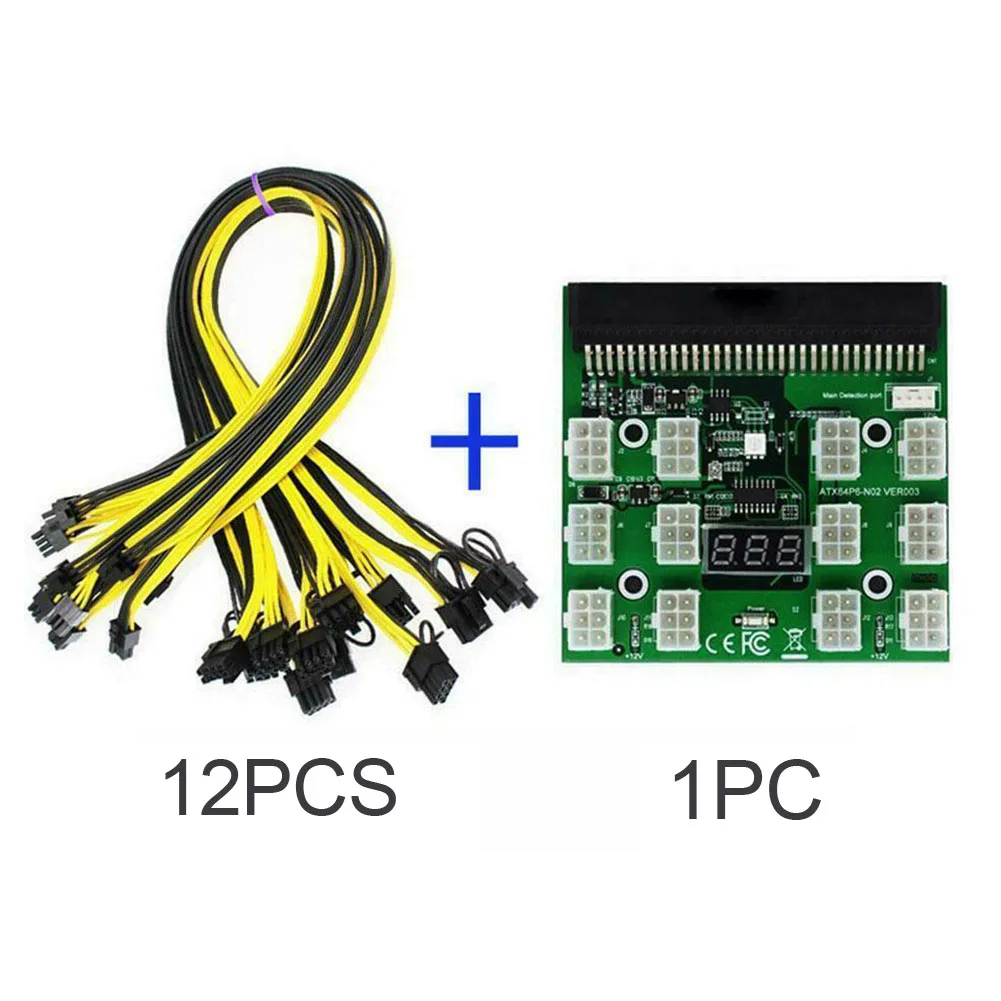 

For Computer Breakout Board Home Office Professional 6pin Power Module Replacement LED Display Graphics Card Server Adapter
