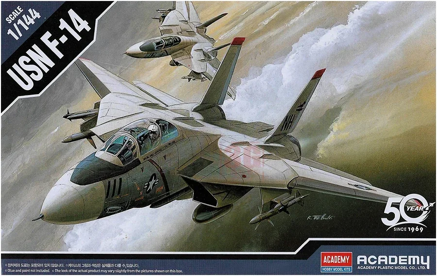 Комплект модели самолета Academy 12608 F-14 Tomcat истребитель 1/144