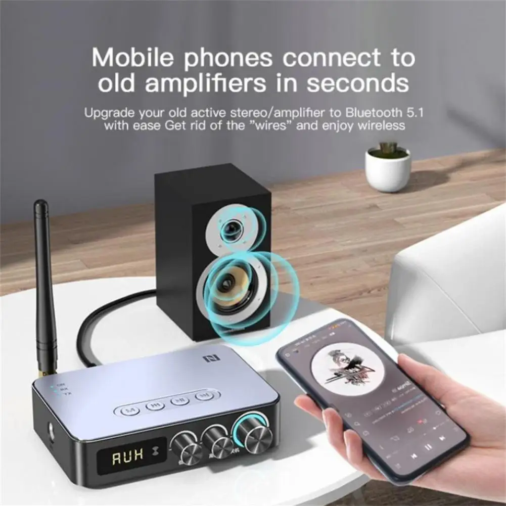 

Bluetooth-совместимый аудиоприемник 5,1 передатчик 3,5 мм вспомогательный беспроводной музыкальный адаптер FM-радио плеер