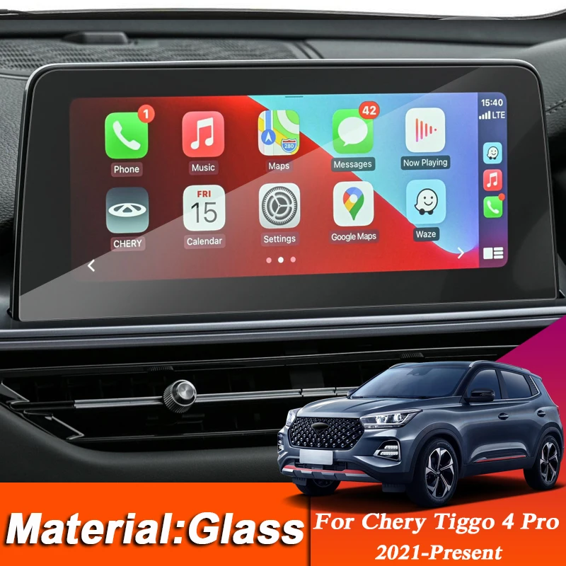 

Стайлинг автомобиля, стеклянная пленка для экрана навигатора GPS для Chery Tiggo 4 Pro 2021-2023, наклейки на приборную панель, внутренние аксессуары из ...