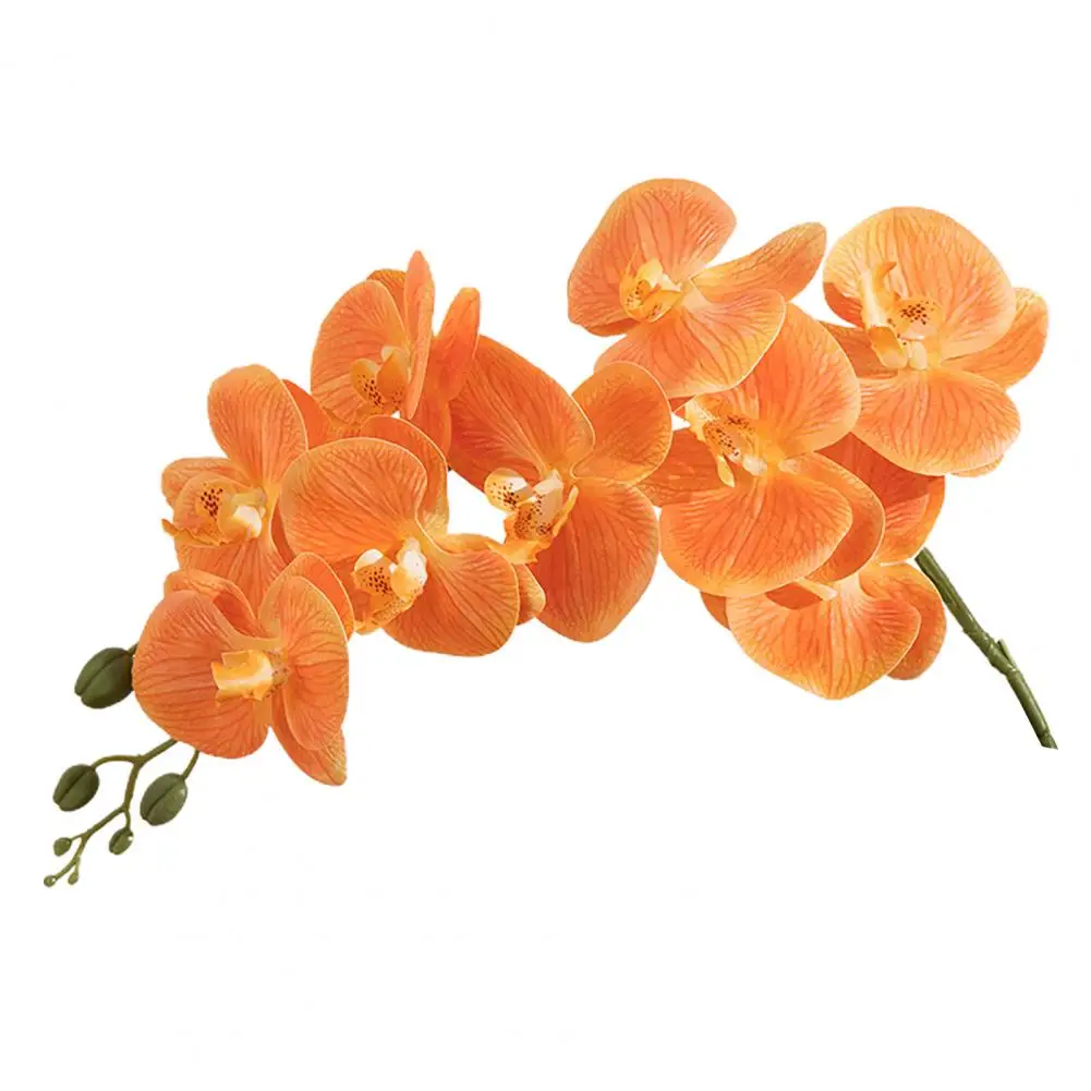 Искусственные орхидеи с ножками 9 головок реалистичные искусственные фаленопсис