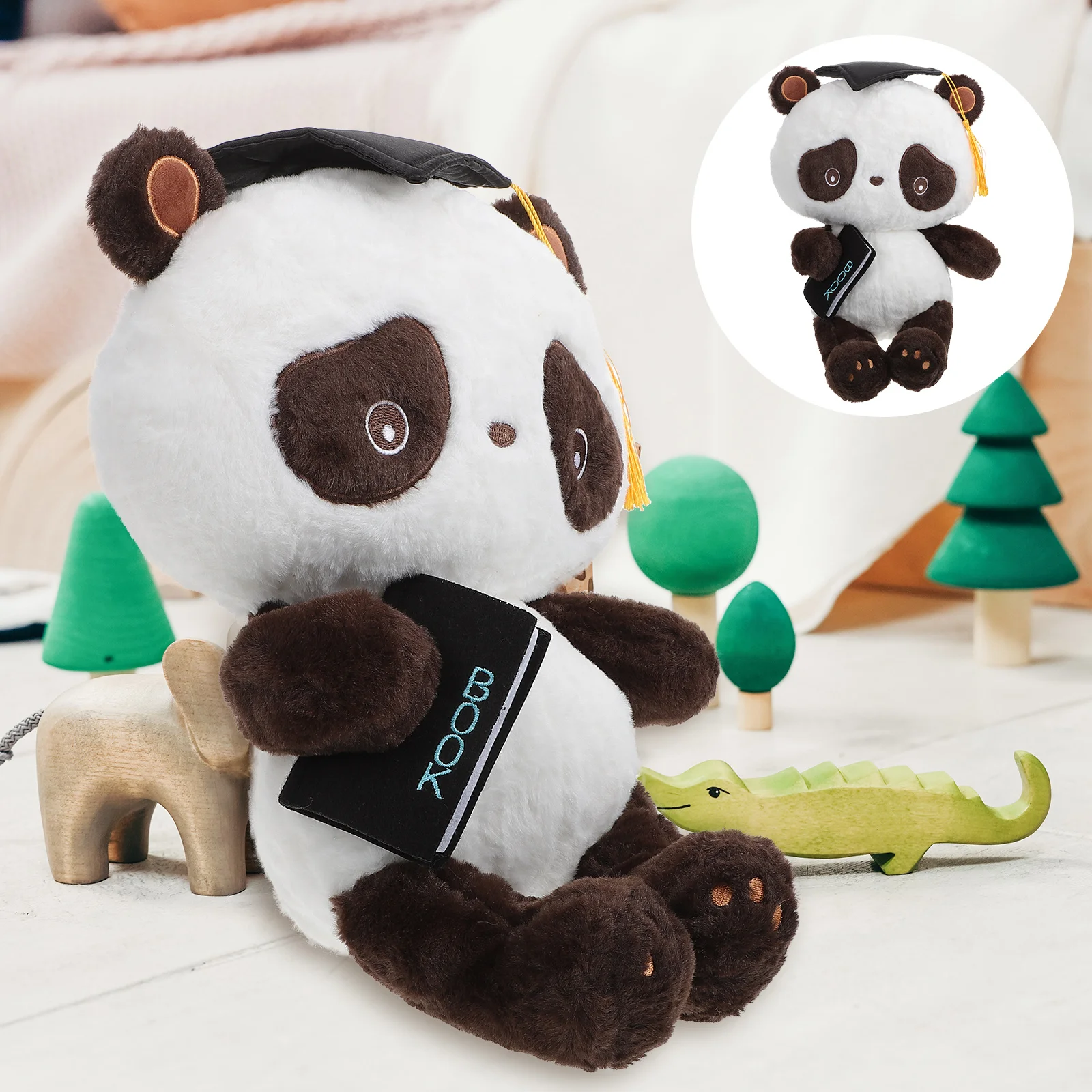 

Lovely Stuffed Panda-shaped Doll Simulation Panda Doll Vivid Stuffed Doll