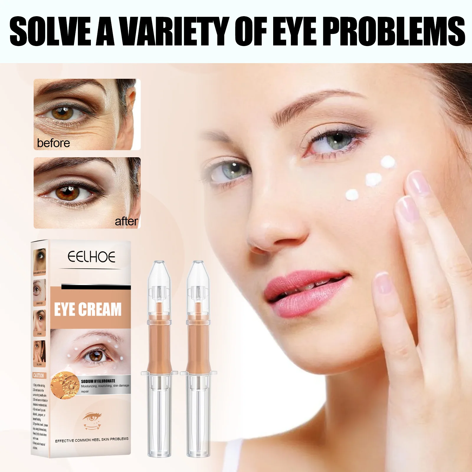

Lifting Eye Bags Wrinkle Firming Lifting Moisturizing Dilute Dark Circles Fine Lines Eye Essence Eye Cream
