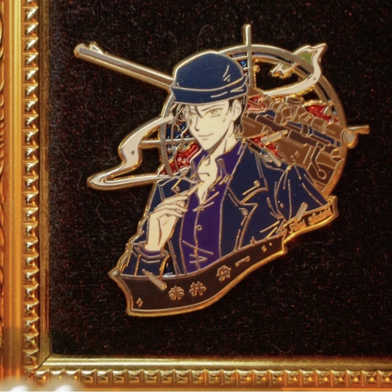 

Аниме металлический значок Детектив Конан Akai Shuuichi булавка брошь