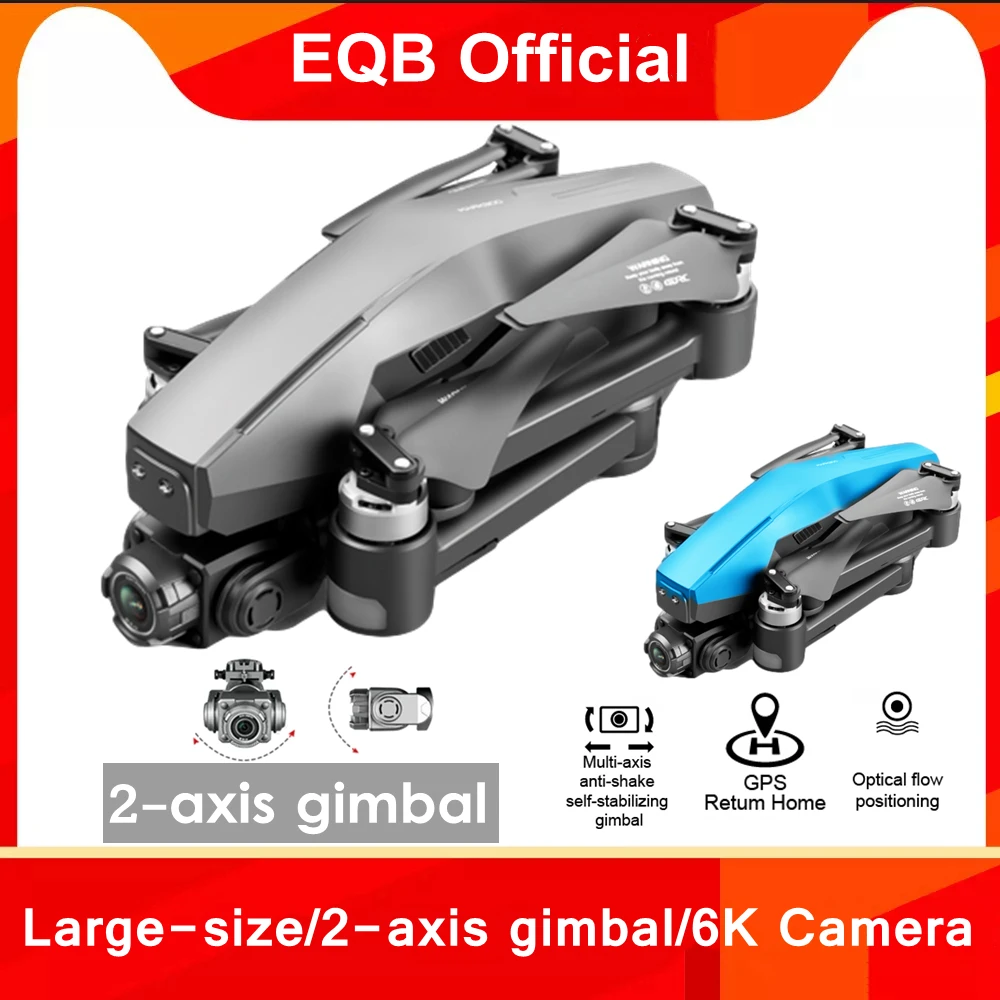 

Professional GPS Drone with 2 Axis Gimbal 4K Self-stabilizing 6K Camera 5G WIFI FPV Dron Brushless RC Distance 3KM Quadcopter