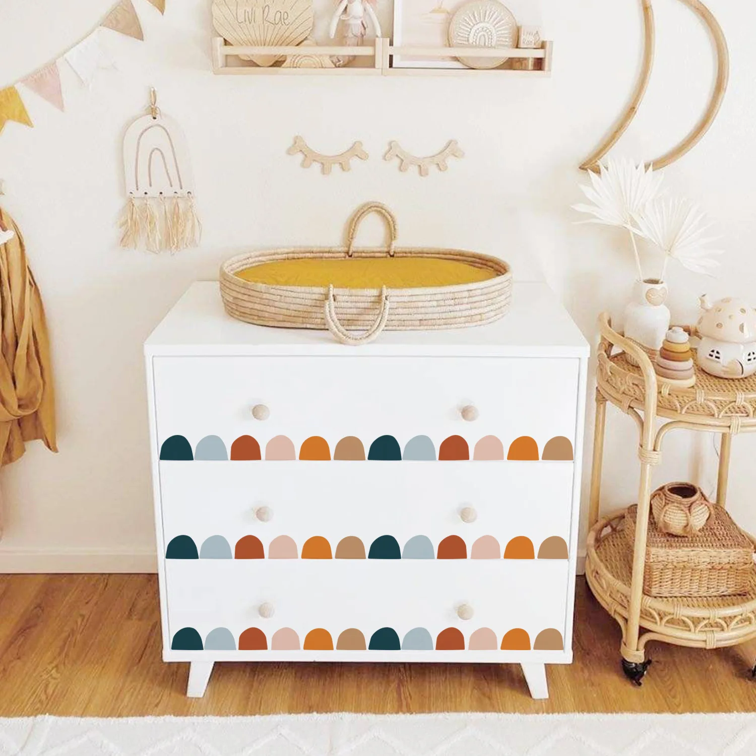 Милая Радужная Настенная Наклейка для детской комнаты украшения подарки Kawaii