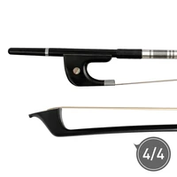 upright double bass bow 44 german model natural horsehair 76cm carbon fiber straight stick ebony frog smooth tuner easy rosin