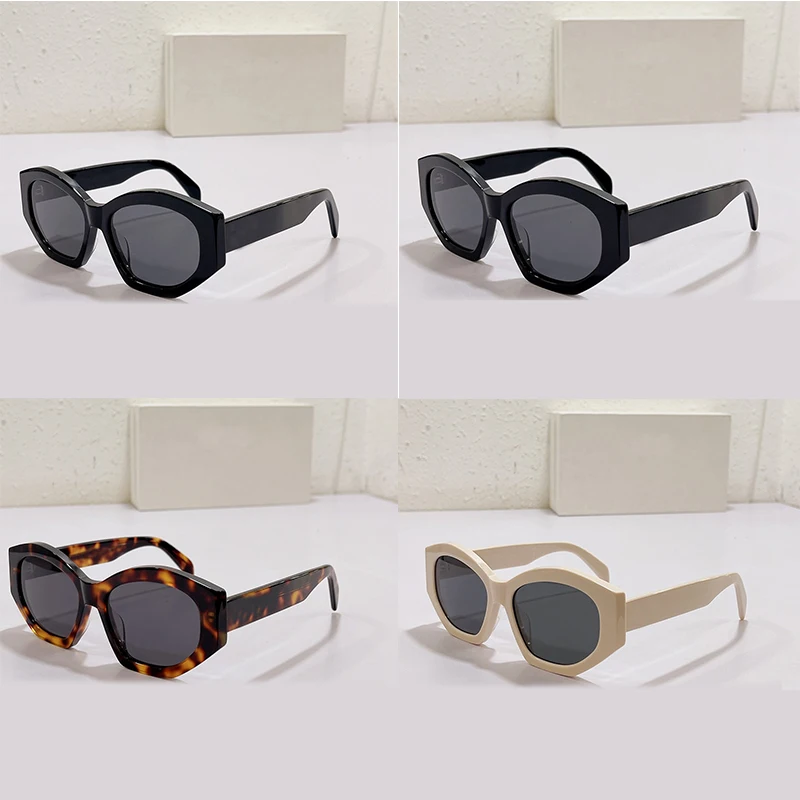 Trend Brand Designer Fashion Acetate Cat Eye Women Sunglasses Classic CL4S238 Vintage UV 400 Polarized Lady Shades Eyeglasses