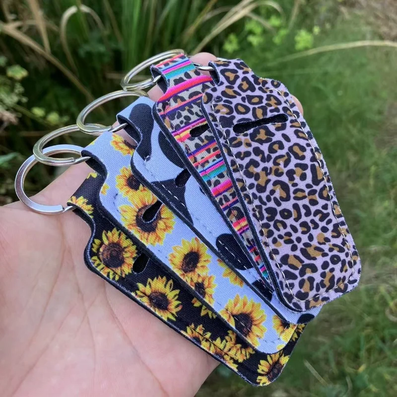 Брелок-держатель для помады милый бальзам губ брелок-держатель с зажимом