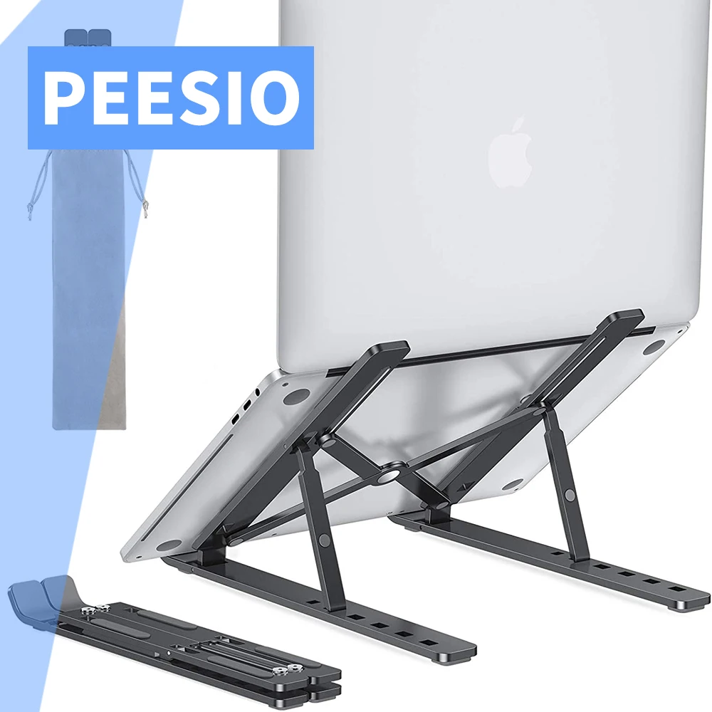 

Регулируемая подставка для ноутбука из алюминиевого сплава для Macbook Air/Pro 13/14/16, аксессуары, складной держатель для планшета и компьютера, держатель для ноутбука