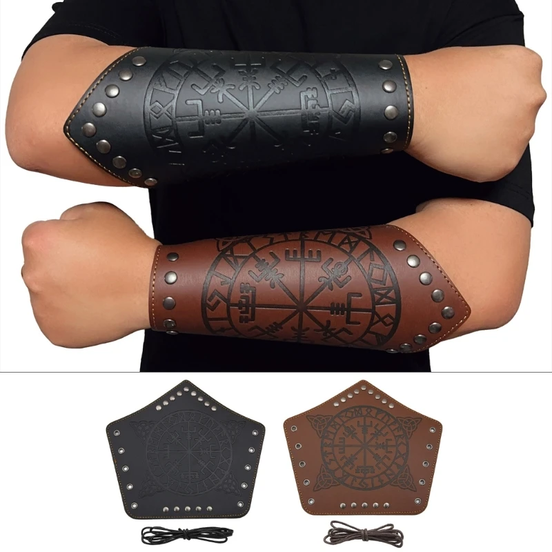 

Кожаные наручи, средневековые наручи Vambrace, наручные доспехи, манжеты, рукавицы ArmGuard, аксессуары для браслетов из кожи