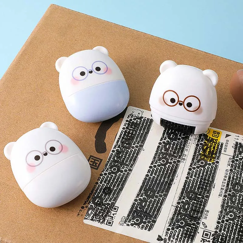 

2 In 1 Cute Bear Utility Knife Creative Mini Correction Tape Students Manual Paper Cutter DIY Supplies School Office Stationery