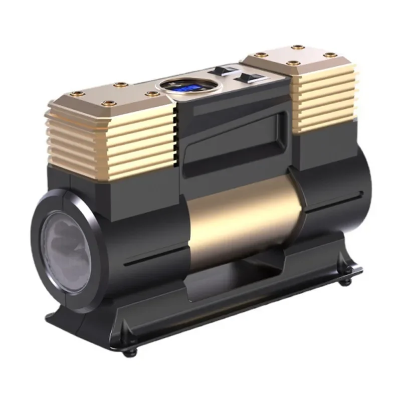 Портативный автомобильный насос высокого давления двухцилиндровый 12 В мощный