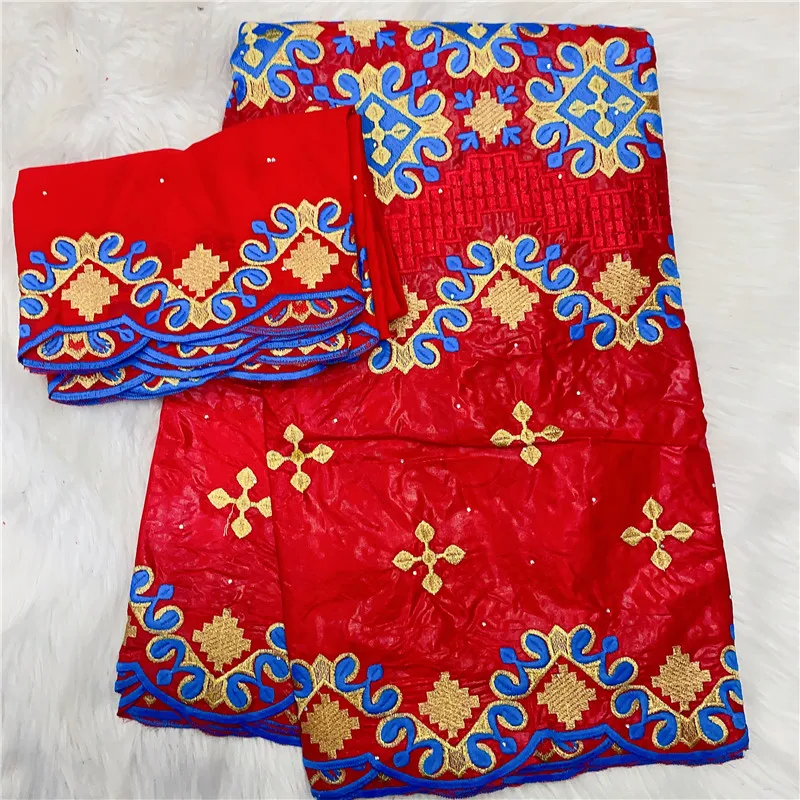 

7 yards Bazin Riche Brode embroidered beads New Jacquard Fabric Guinea Brocade 100% Cotton Soft Nigeria Garment Cloth HL122001