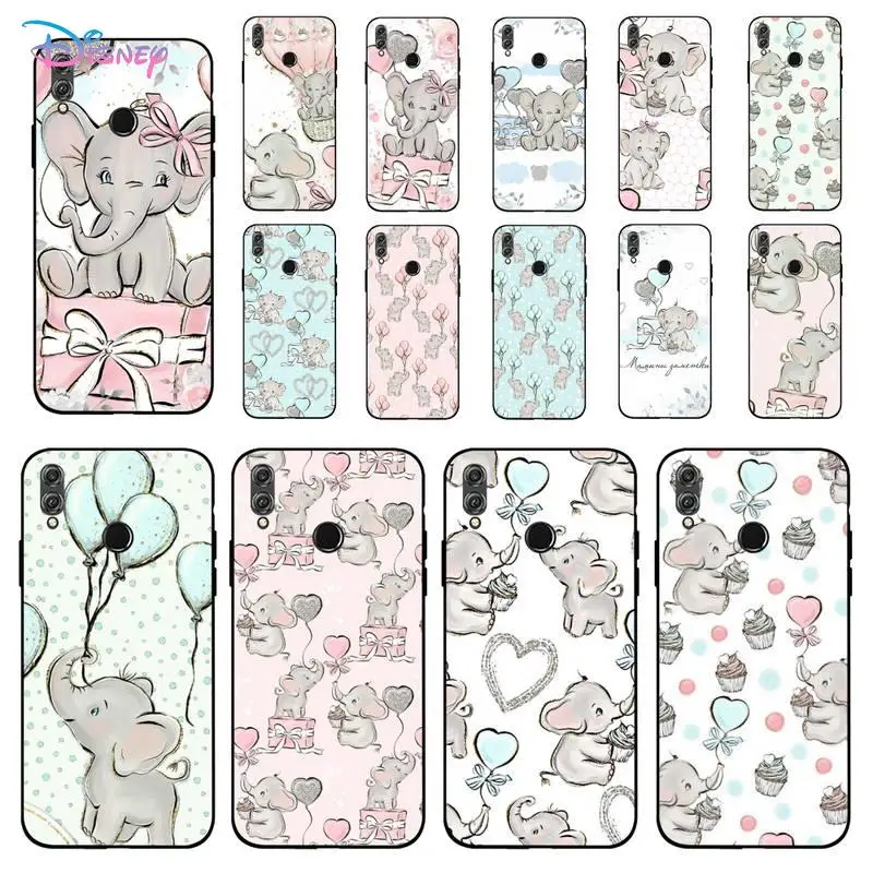 

Disney Flying Elephant Balloon Gift Phone Case for Huawei Honor 10 i 8X C 5A 20 9 10 30 lite pro Voew 10 20 V30