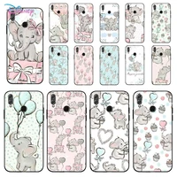 disney flying elephant balloon gift phone case for huawei honor 10 i 8x c 5a 20 9 10 30 lite pro voew 10 20 v30