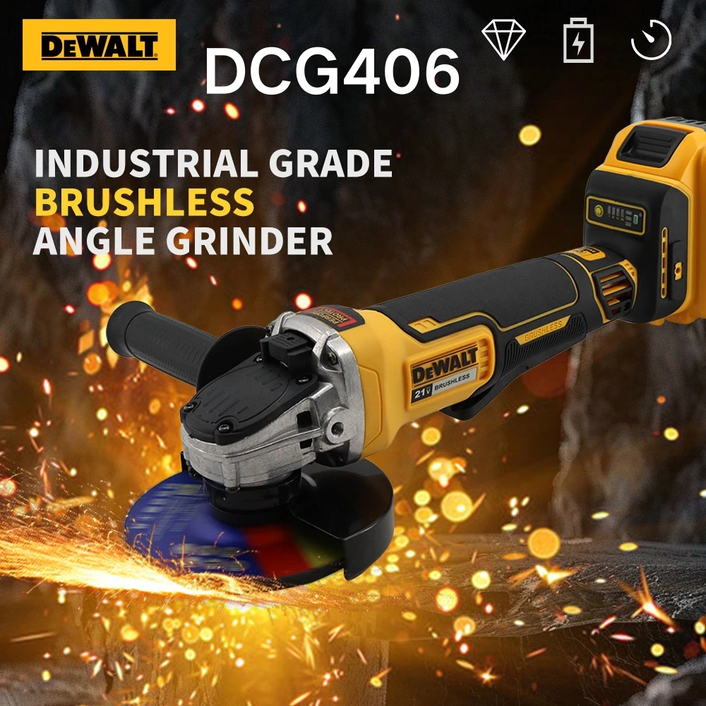 Беспроводная угловая шлифовальная машина DEWALT 125/100 мм беспроводная электрическая