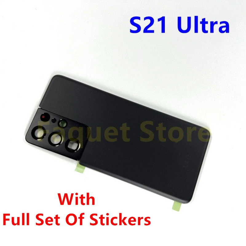 Замена стекла задней крышки для Samsung Galaxy S21 Ultra 5G G998 SM-G998 крышка батарейного отсека