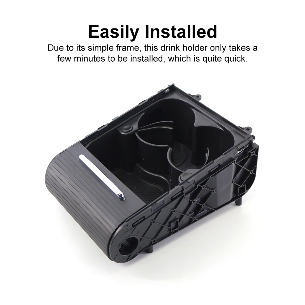 

Cup Holder ABS Drink Holders Interior Storage Box Replacing Fittings Food Organizer Solid Structure Center Console Cups Stand