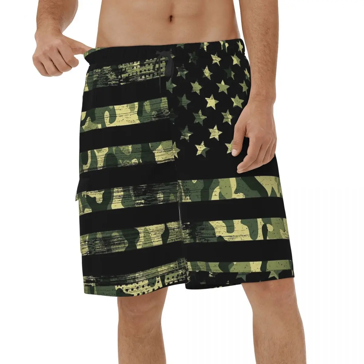 

Шорты мужские быстросохнущие камуфляжные в стиле милитари