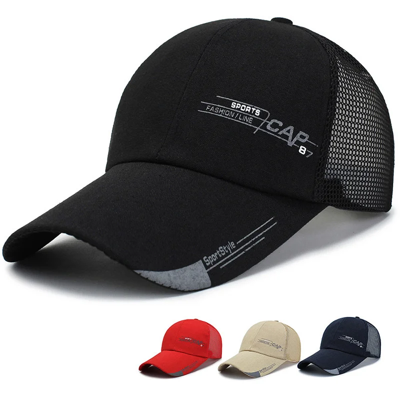 

Кепка для мужчин и женщин, быстросохнущая бейсбольная шапка с сеткой, Солнцезащитная шапка, для рыбалки, дышащая, летняя