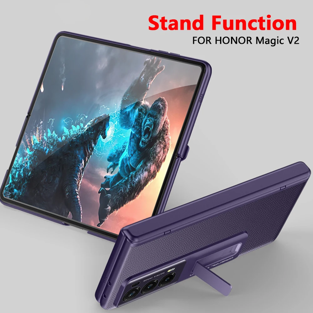 Защита для объектива Honor Magic V2 кожаный чехол встроенный кронштейн защита петель