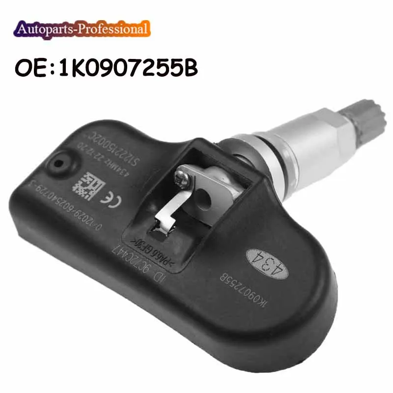 

High Quality TPMS Tire Pressure Sensor 434MHZ Fit For VW New Beetle Passat Tiguan 1K0907255B Car Auto accessorie